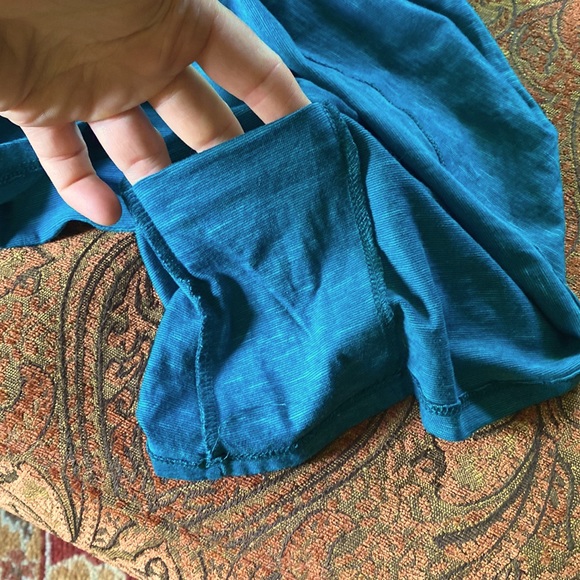 Horny Toad Empirical dress Turquoise short Sleeve wrap nursing amazing cotton XS - Picture 8 of 11